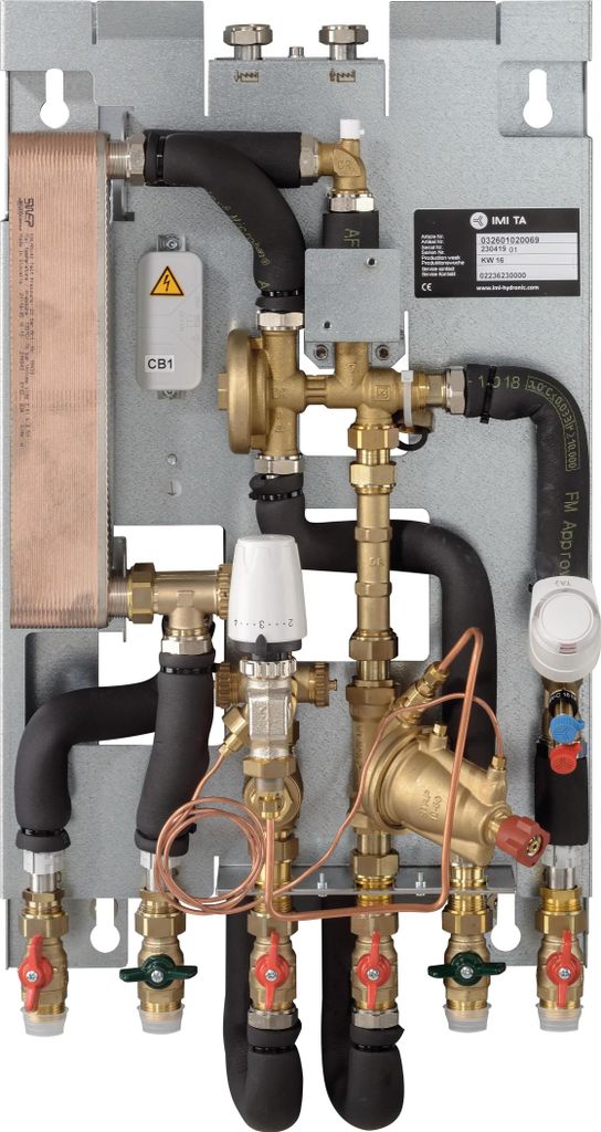 IMI Heimeier Comfort RR Super Compact FW Wohnungsübergabestation, Betrieb mit FW, 1 Stk.