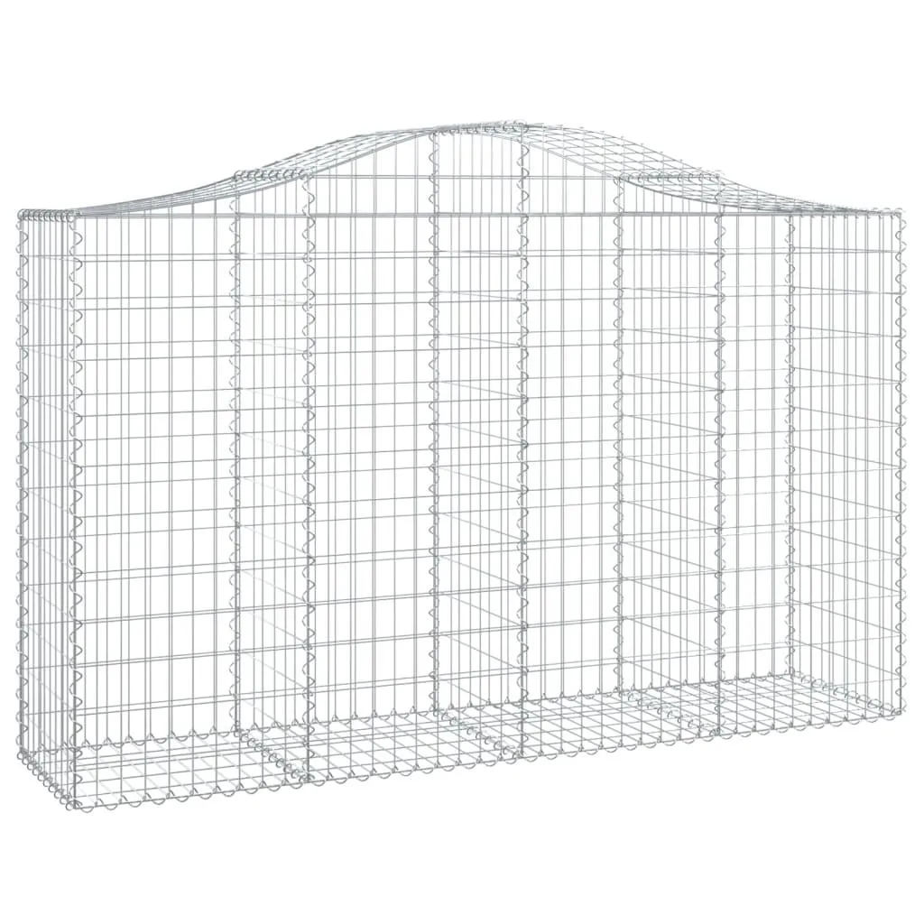 Séparation Jardin Gabion avec Arche pour Plantes Grimpantes 200cm