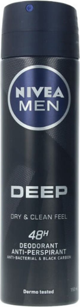 NIVEA Men Deep Black Carbon Deo Spray 150ML Image du produit 
