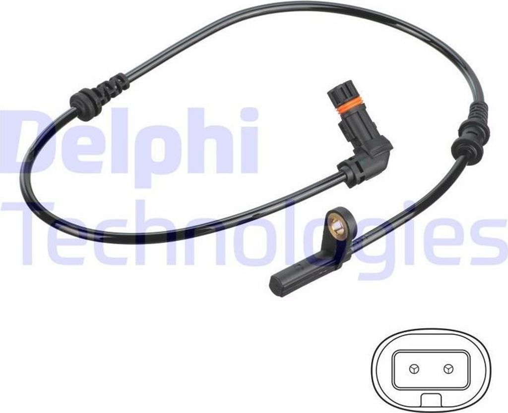 Sensor, Raddrehzahl DELPHI SS20797
