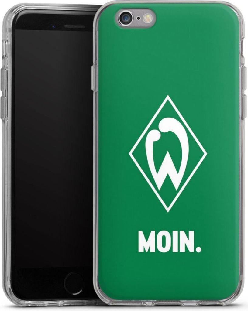 DeinDesign Handyhülle für Apple iPhone 6s Silikon Hülle Case Smartphone Schutzhülle Moin Offizielles Lizenzprodukt SV Werder Bremen