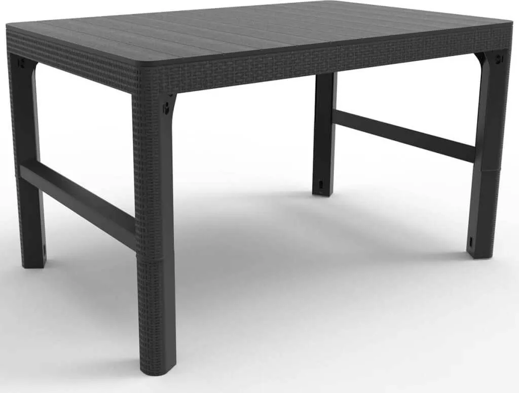 Table de jardin gain de place Allibert Lyon hauteur adaptable