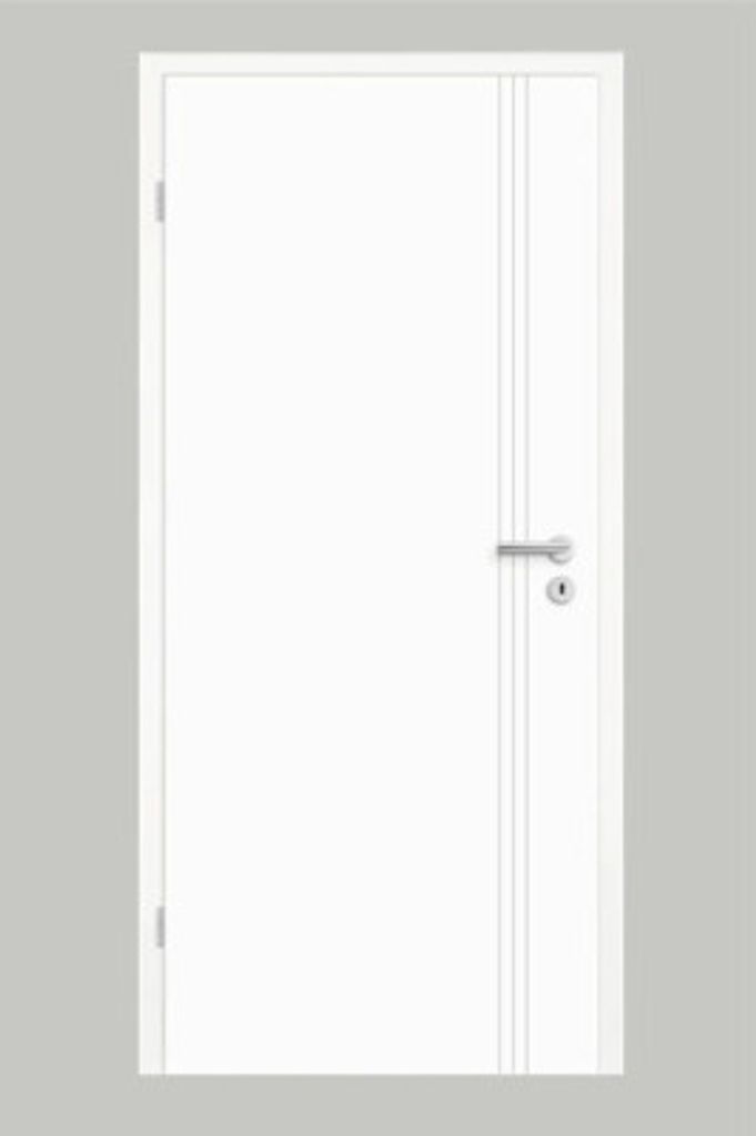 Pertura Zimmertür Tilda 16 Design weiß lackiert (ähnlich RAL 9003) 86,0x198,5 cm Links