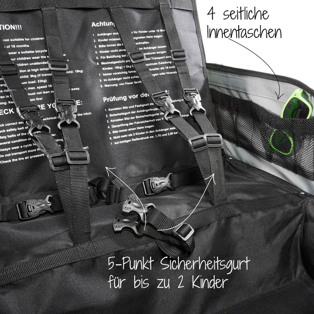 kleiner leichter fahrradanhänger D'Lite™ X - und robuster für Kinder Nennwerte:20,00 € Styx Ace of Pace Category:Fahrräder_Shimano FH TX505  QR  Centerlock