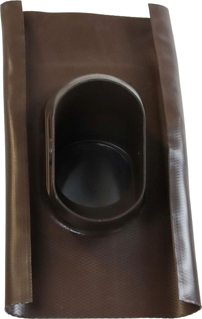 Auraflex DN 125 braun mit Wetterkappe + Adapter auf DN100