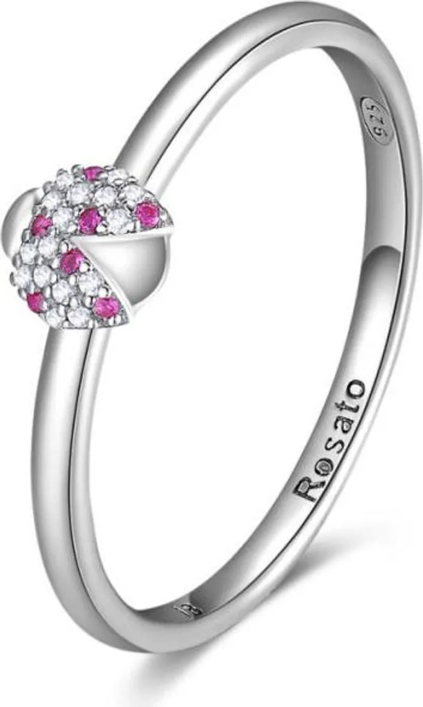 Offerta Anello Coccinella Rosato Argento Allegra RZA019 - 52 mm