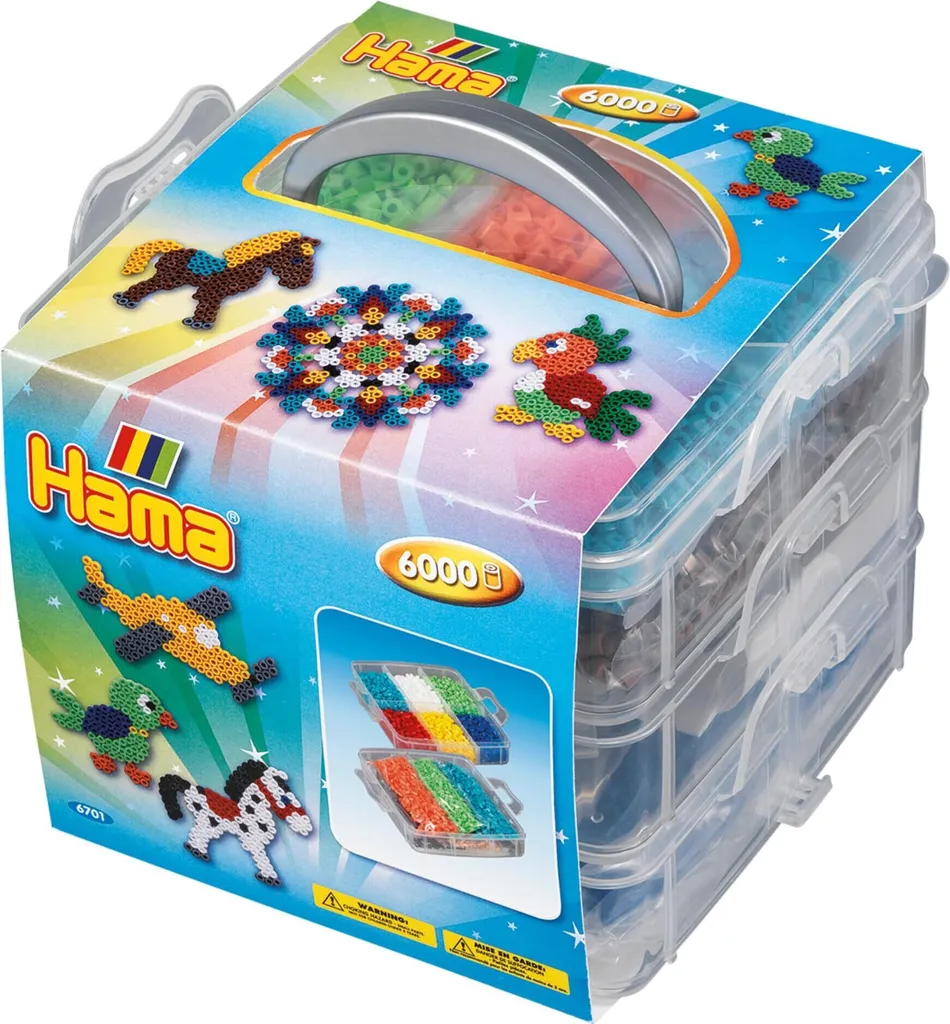 Kit créatif perles à repasser Hama Midi 6000 pièces pour enfants