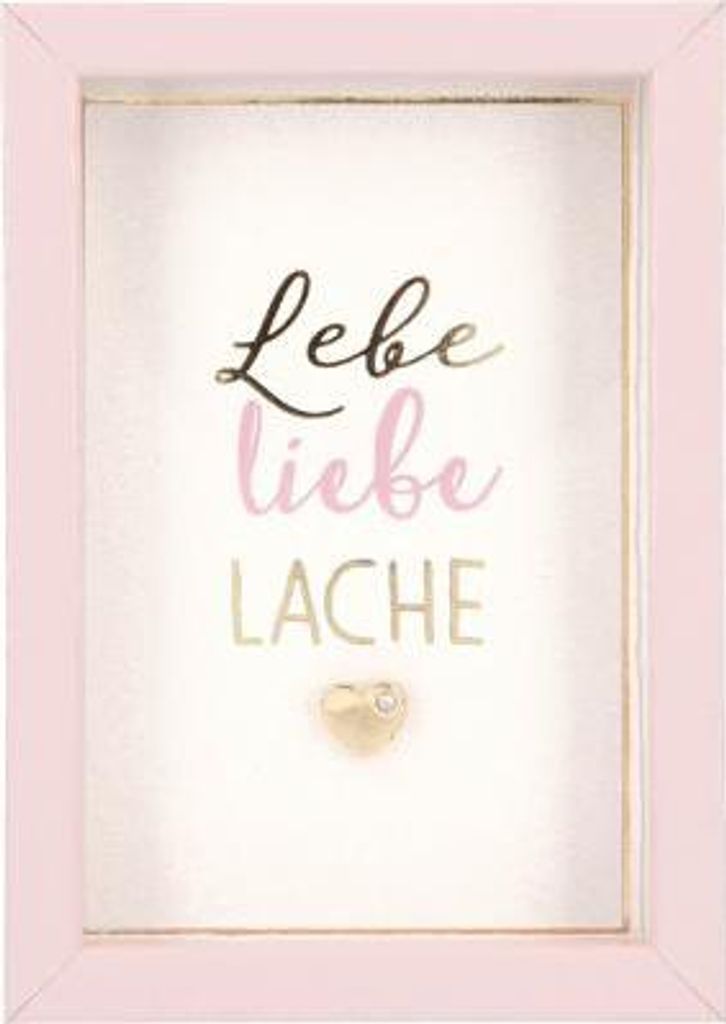 Depesche Komplimente im Bilderrahmen, klein : Lebe liebe LACHE Komplimente im Bilderrahmen, klein: Lebe liebe LACHE