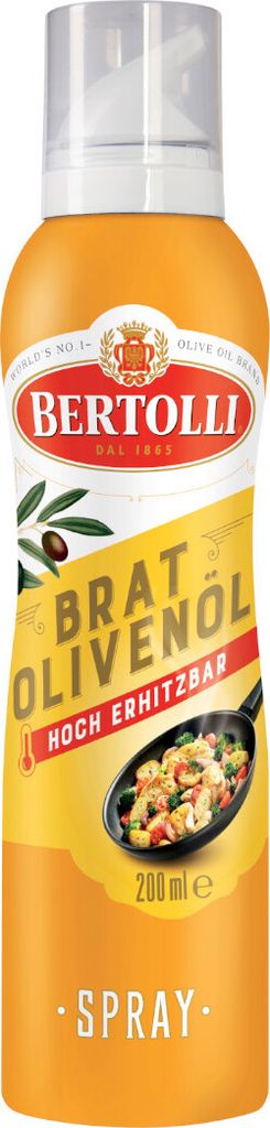 Bertolli Bratolivenöl Spray raffiniertes Olivenöl Flasche Produktbild 
