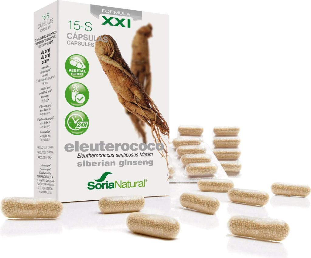 Soria 15-S Eleuterococo 690 Mg 30 Cap Liberac Prolongada