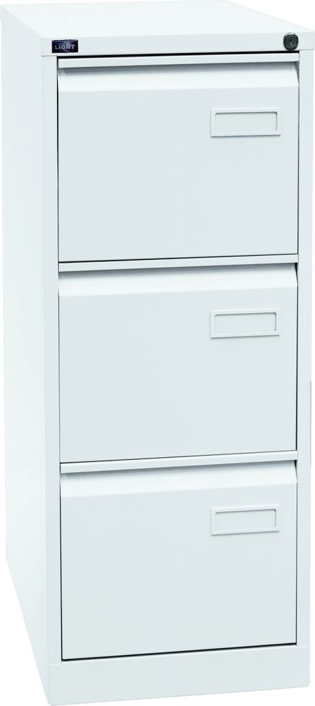 Bisley Hängeregistratur Schrank Light - 3 Schübe - Farbe: Verkehrsweiß