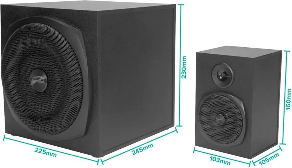 Recensione Speedlink GRAVITY LT 2.1 - Subwoofer System 80W Peak - 9