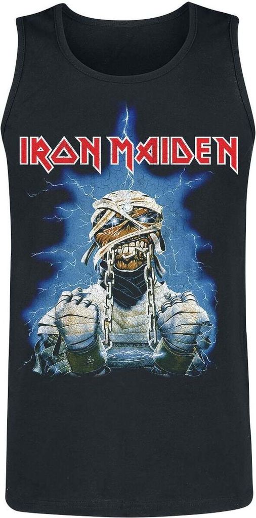 Iron Maiden Tank-Top Herren Powerslave World Slavery Tour 1984-1985 schwarz S
