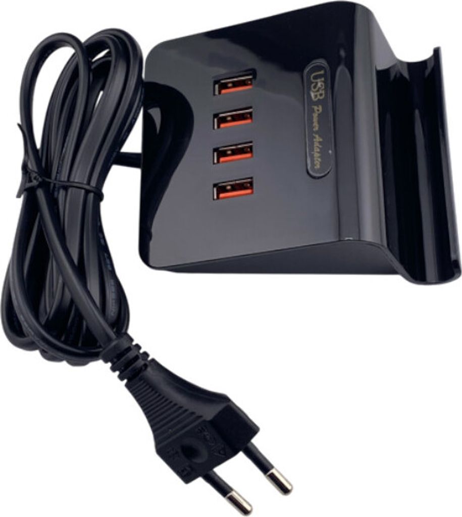 4-fach USB Mehrfachstecker für iPhone XS/XS Max/XR/X/8/8 Plus/7/7 Plus/6/6S/6S Plus/5/5S/SE/5C/4/4S / iPad Air 2, iPad Mini 3/4, iPad Pro 9.7''/12...