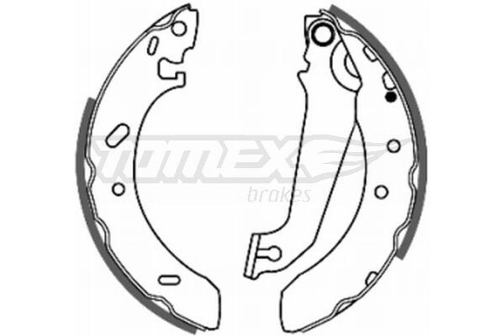 TOMEX brakes Bremsbackensatz Trommelbremse Hinten für FORD Escort VI Schrägheck (GAL, AAL, ABL) 203mm TX 20-54