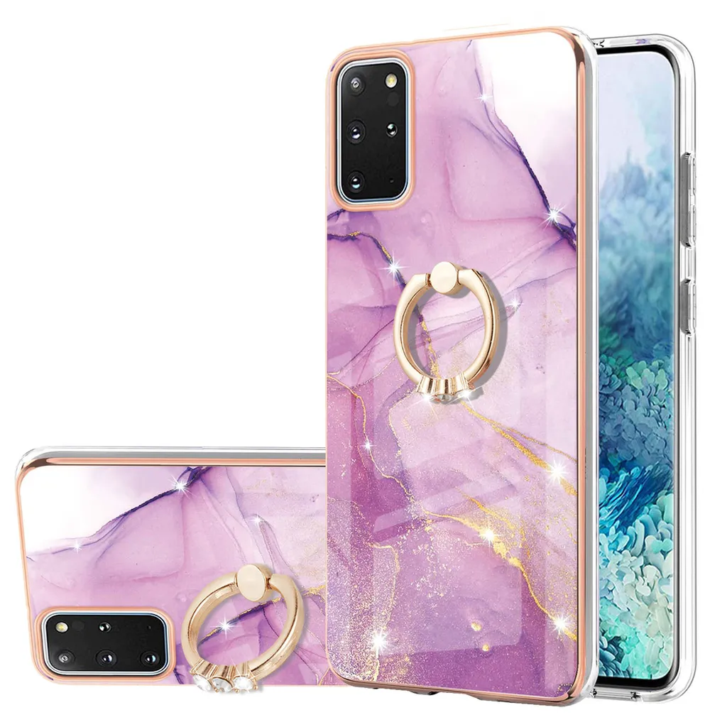 Custodia Marble Viola Samsung S20 Plus | Protezione TPU Premium
