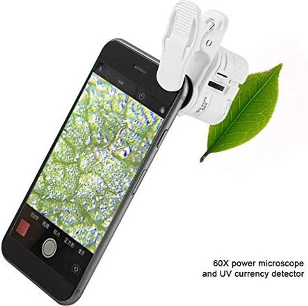 Microscopio Universale per Cellulare 60x con Luce UV e LED 9595W - 4