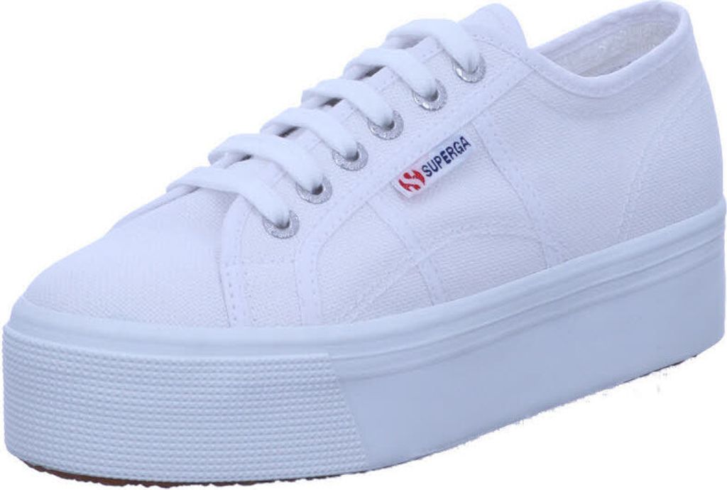 Superga 2790 Cotu Frauen Schnürung Segeltuch Plattform Produktbild 27