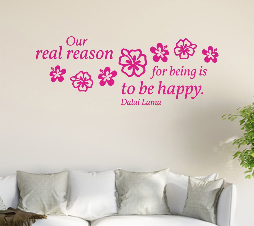 Our real reason ... Wandtattoo in 6 Größen - Wandaufkleber Wall Sticker - Dekoration, Küche, Wohnzimmer, Schlafzimmer, Badezimmer
