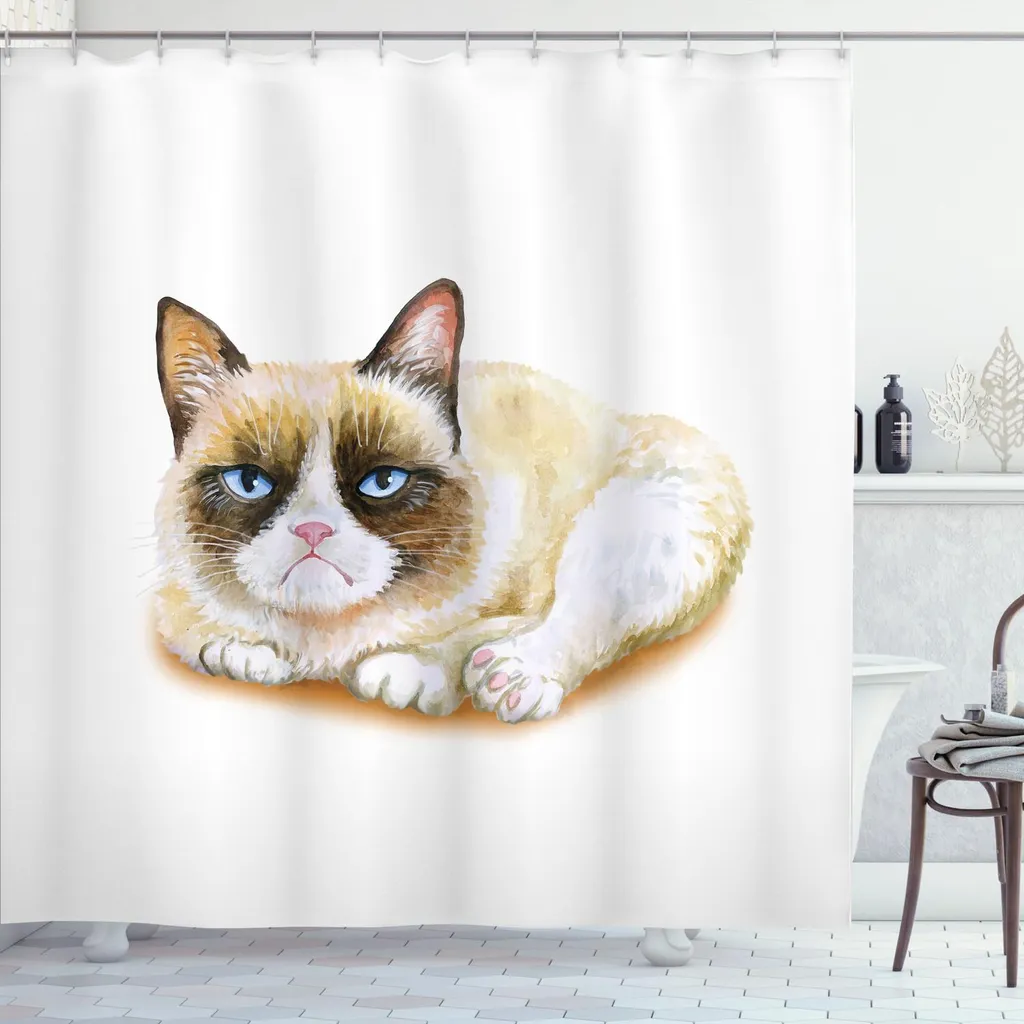 Tenda da Doccia Gatto Scontroso ABAKUHAUS - Arredo Bagno 175x200 cm