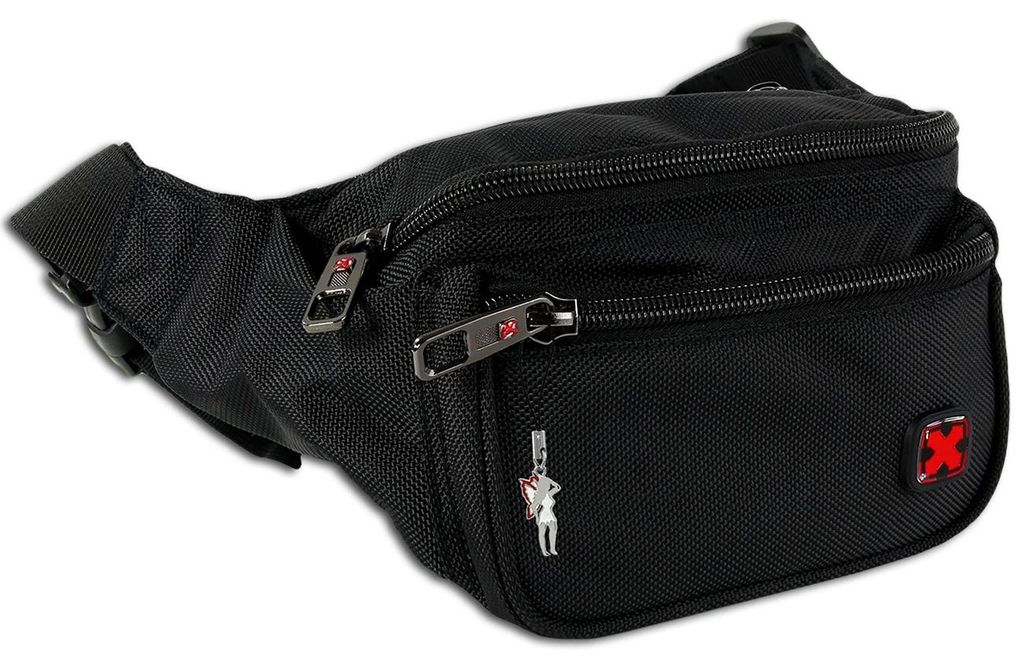Travel N Meet Reißverschluss Gürteltasche schwarz Polyester Produktbild 