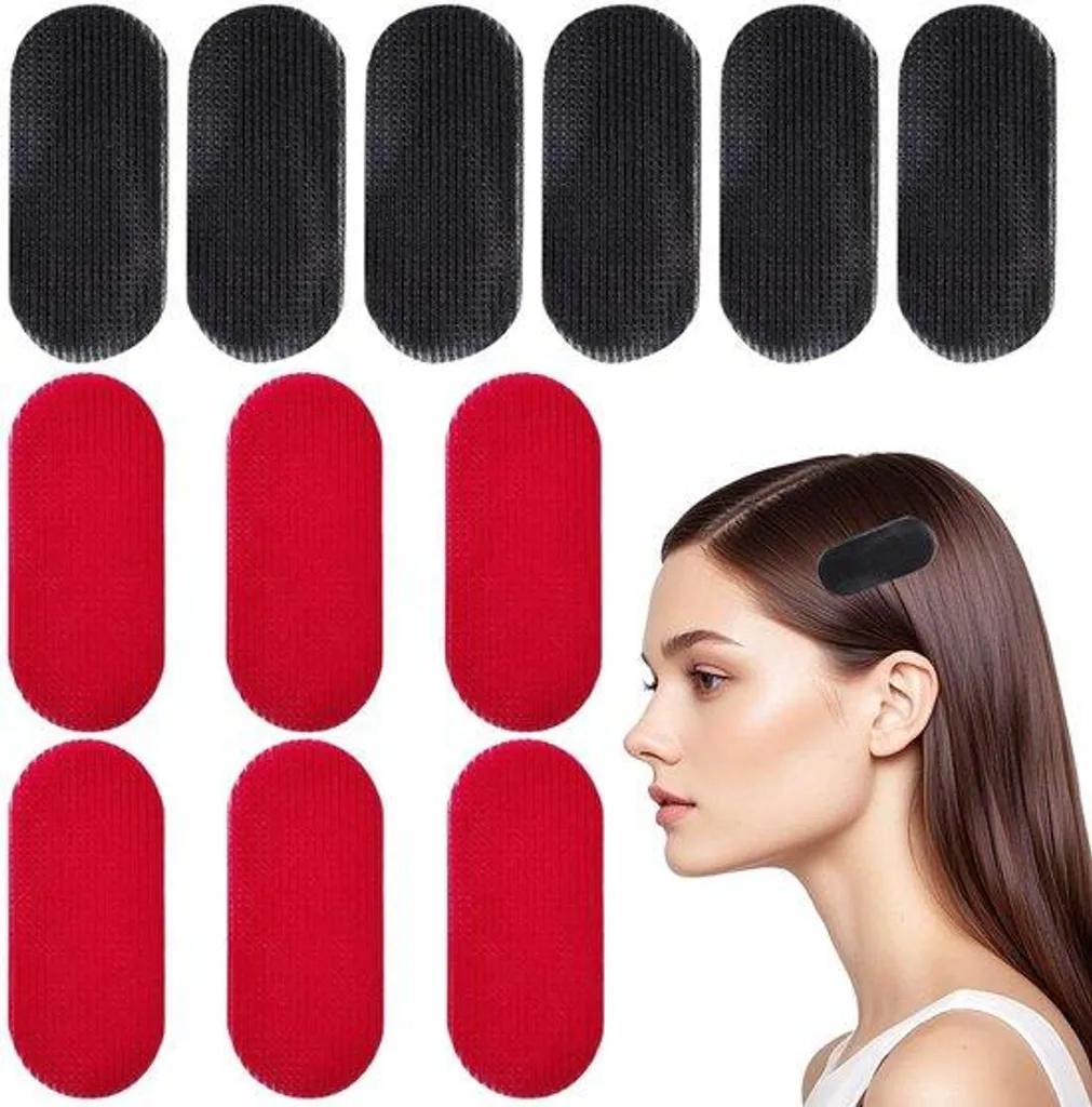 Barrettes Cheveux Antidérapantes et Élastiques Robustes Coloris Noir