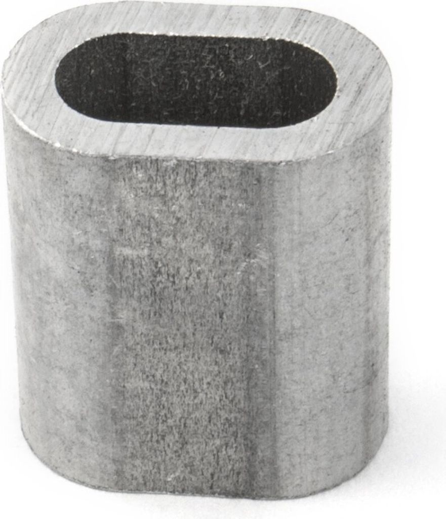 10 x PRESSKLEMME FÜR SEIL 6mm Aluminium Drahtseilklemme Stahlseil Seil Draht Stahl Drahtseil