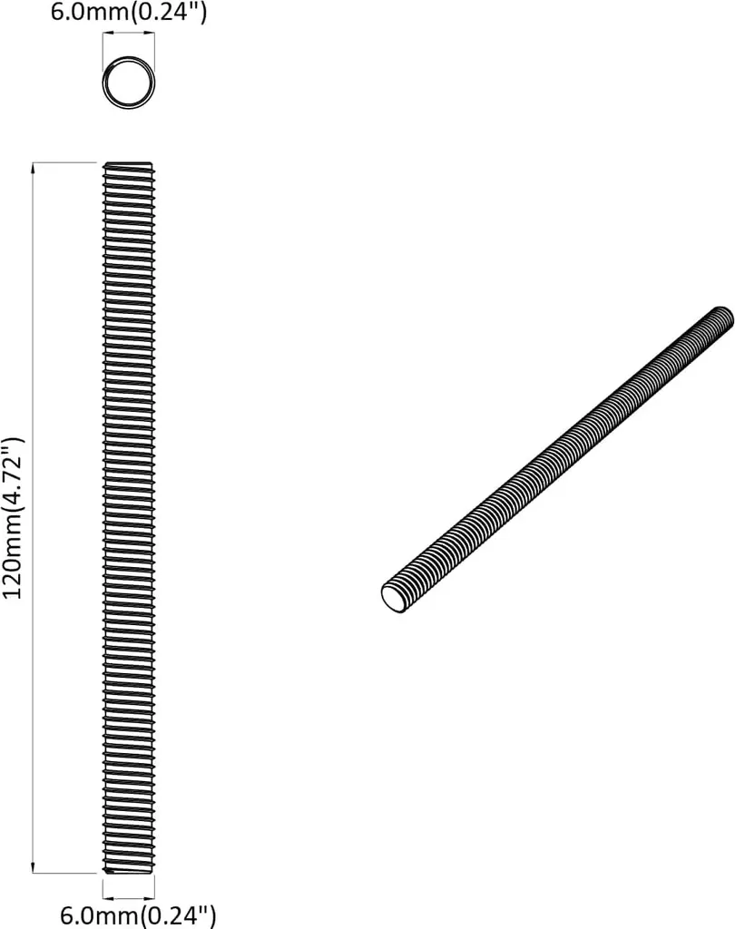 Tige Filetée Acier Argenté Haute Résistance vidaXL - Lot de 900 pcs - 6
