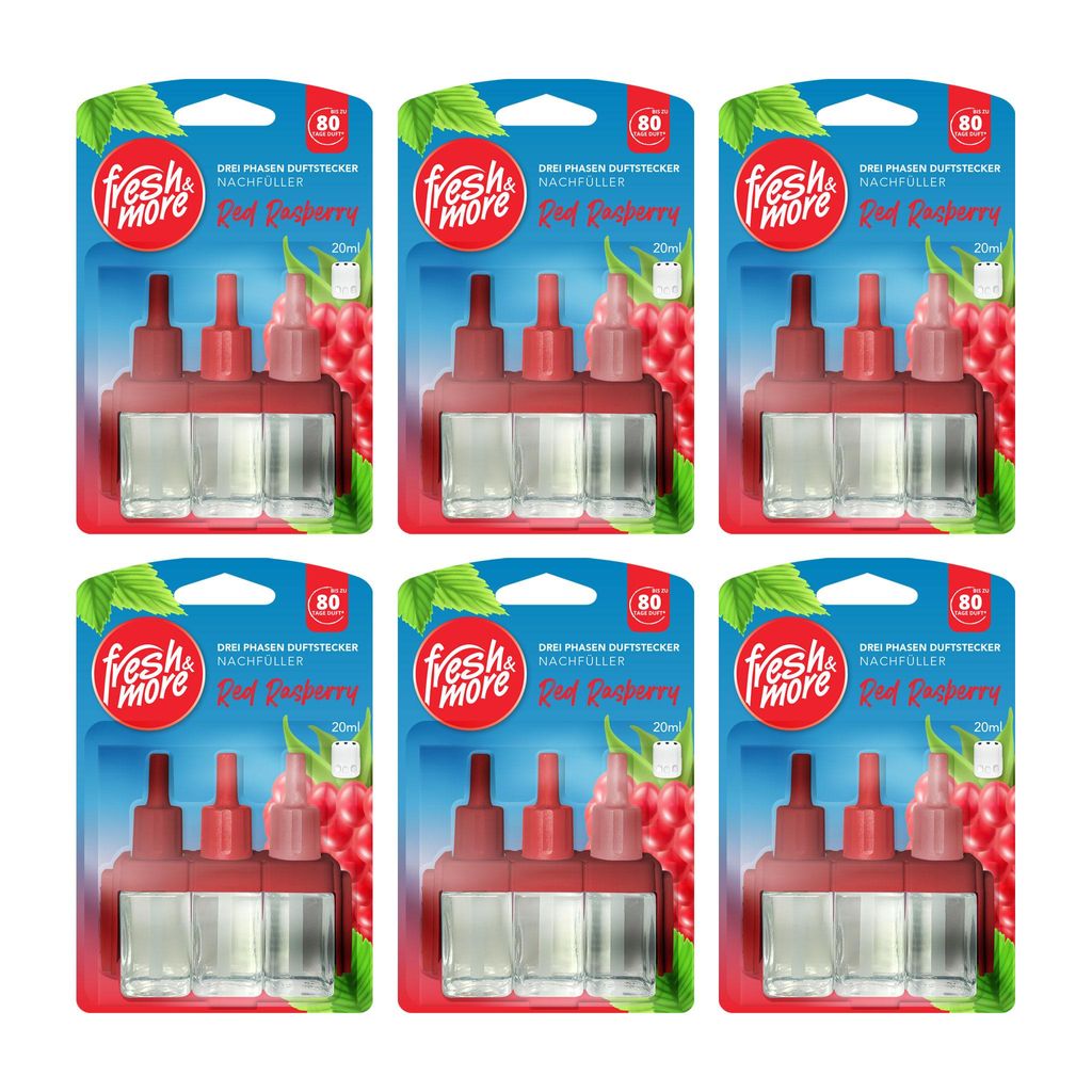 Fresh & More Nachfüllflakons 6x 20ml - Kompatibel mit Produktbild 