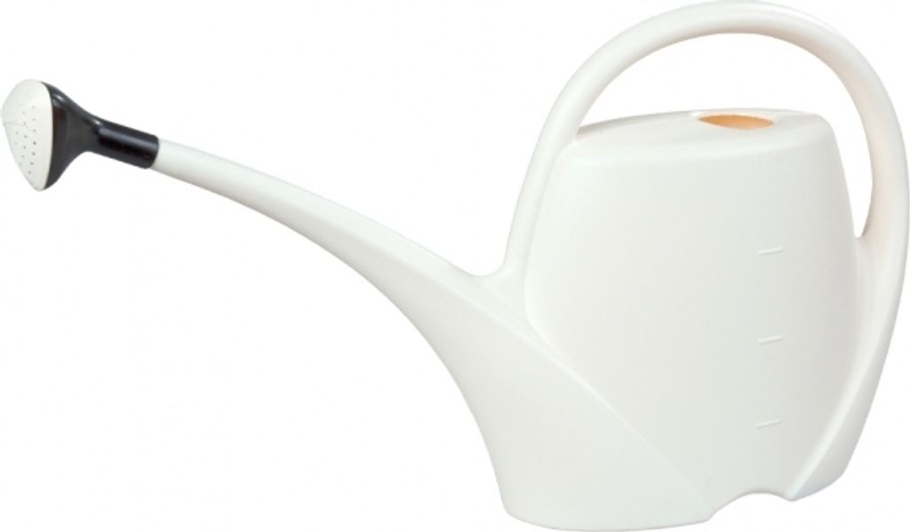 Plastikowa konewka SPRING z różą beżowa 4,5l Zdjęcie produktu 