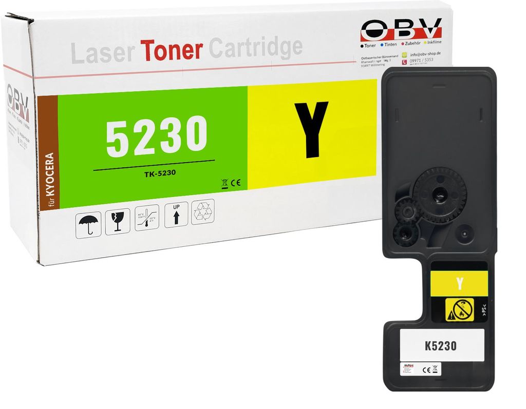 Kyocera TK-5230 kompatibler Toner Gelb - M5521cdn M5521cdw Produktbild 