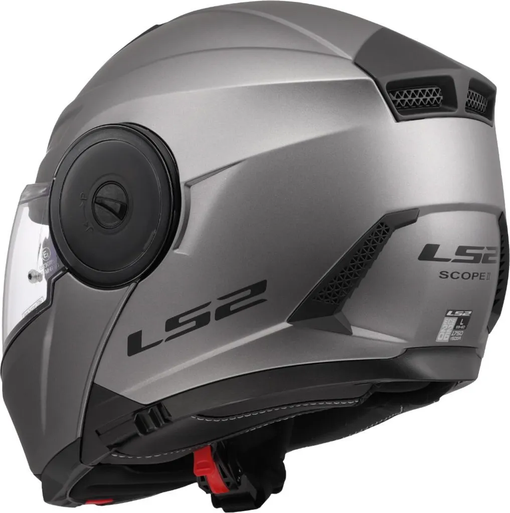 Casque LS2 FF902 SCOPE II Solid Matt Titanium XS - Modulable Précis