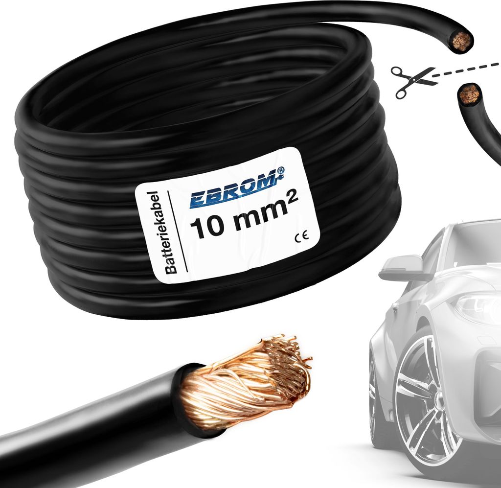 EBROM - FLY Fahrzeugleitung - KFZ Leitung – Batteriekabel Produktbild 