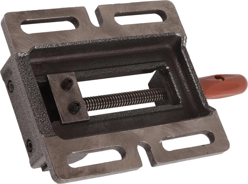 Fixation sécurisée pour perceuse d'établi étau 100 mm noir pro