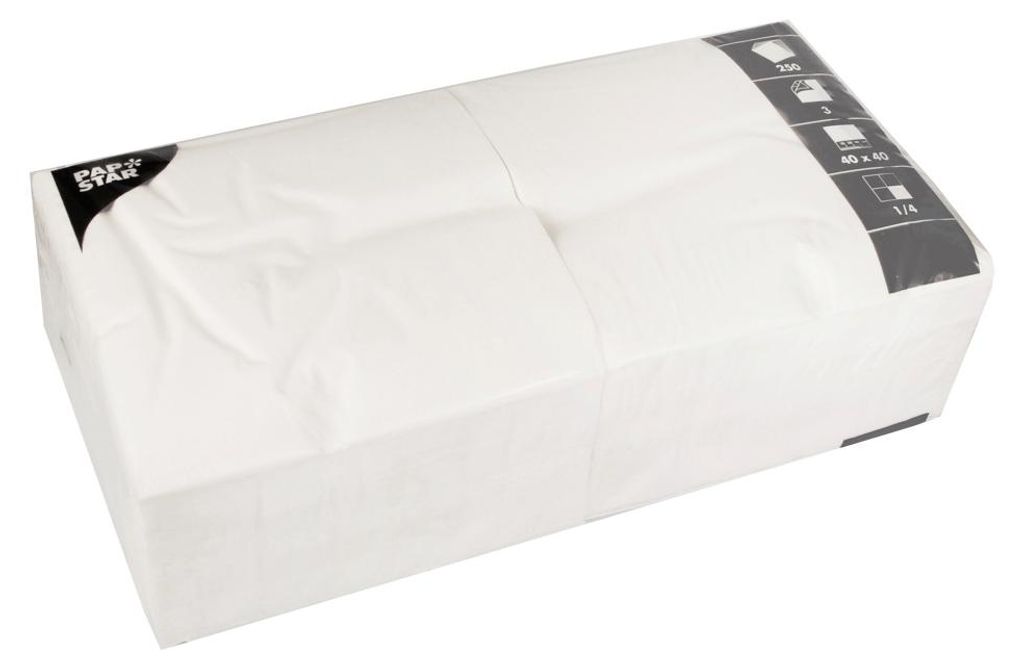 Papstar 14479, Biały, Bibułka, Monochromatyczny, 46 g/m², Zdjęcie produktu 