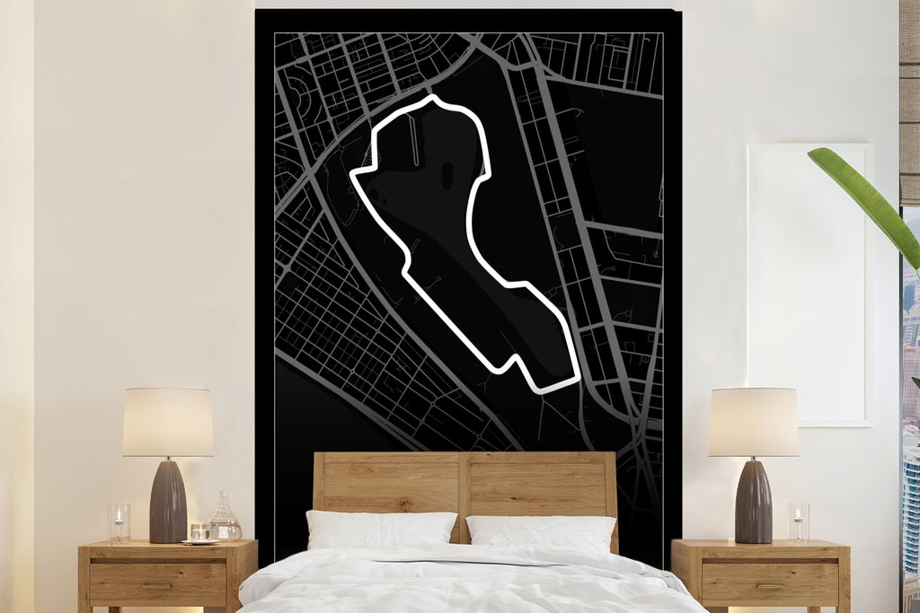 MuchoWow Fototapete für Wohnzimmer oder Schlafzimmer Wandtapete Vinyl Motivtapete Rennstrecke - Formel 1 - Australien - Rennstrecke - Albert Par...