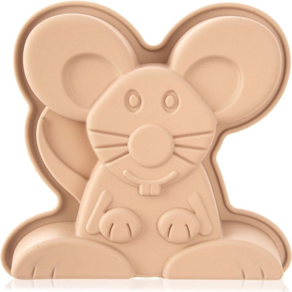 Orion | Silikonform - Form für Kekse und Pralinen - Backform - Pralinenform - Braun - Maus