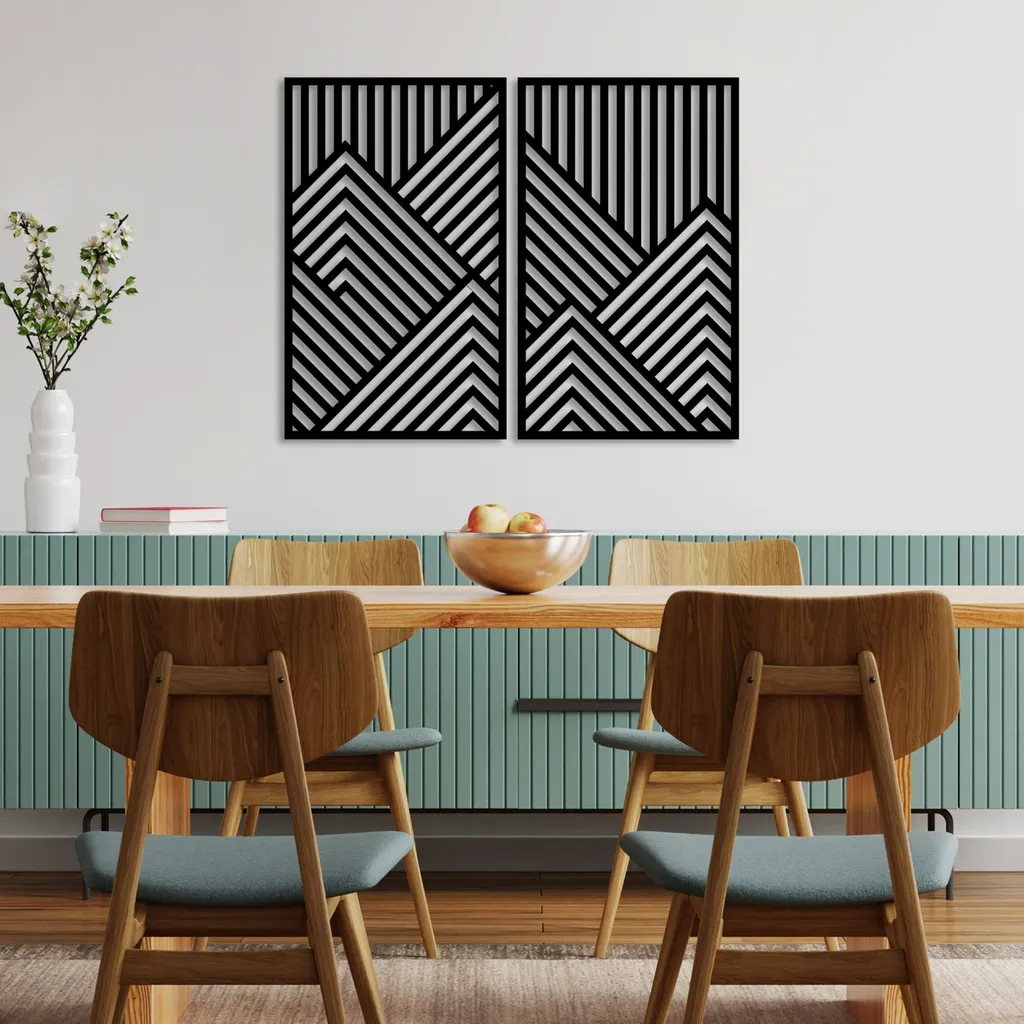Habillez vos Murs Vides avec la Décoration Métal Vertical Limit Noire