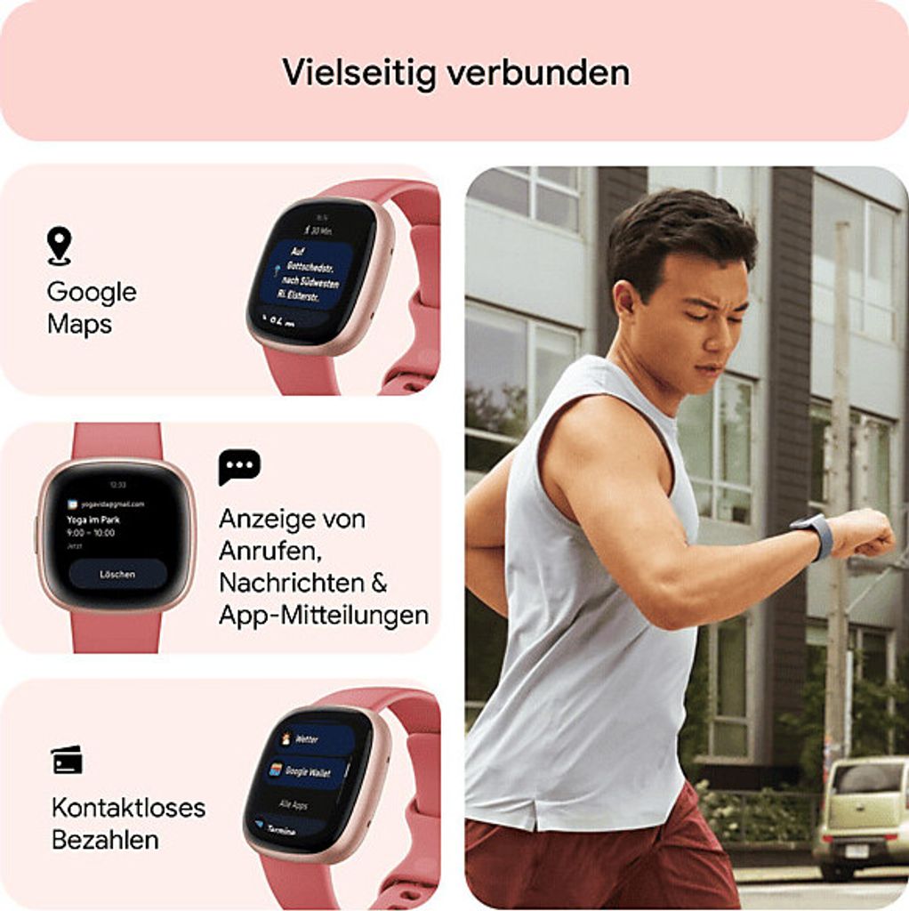Versa 4 Pink Sand Fitness Tracker Produktbild 20