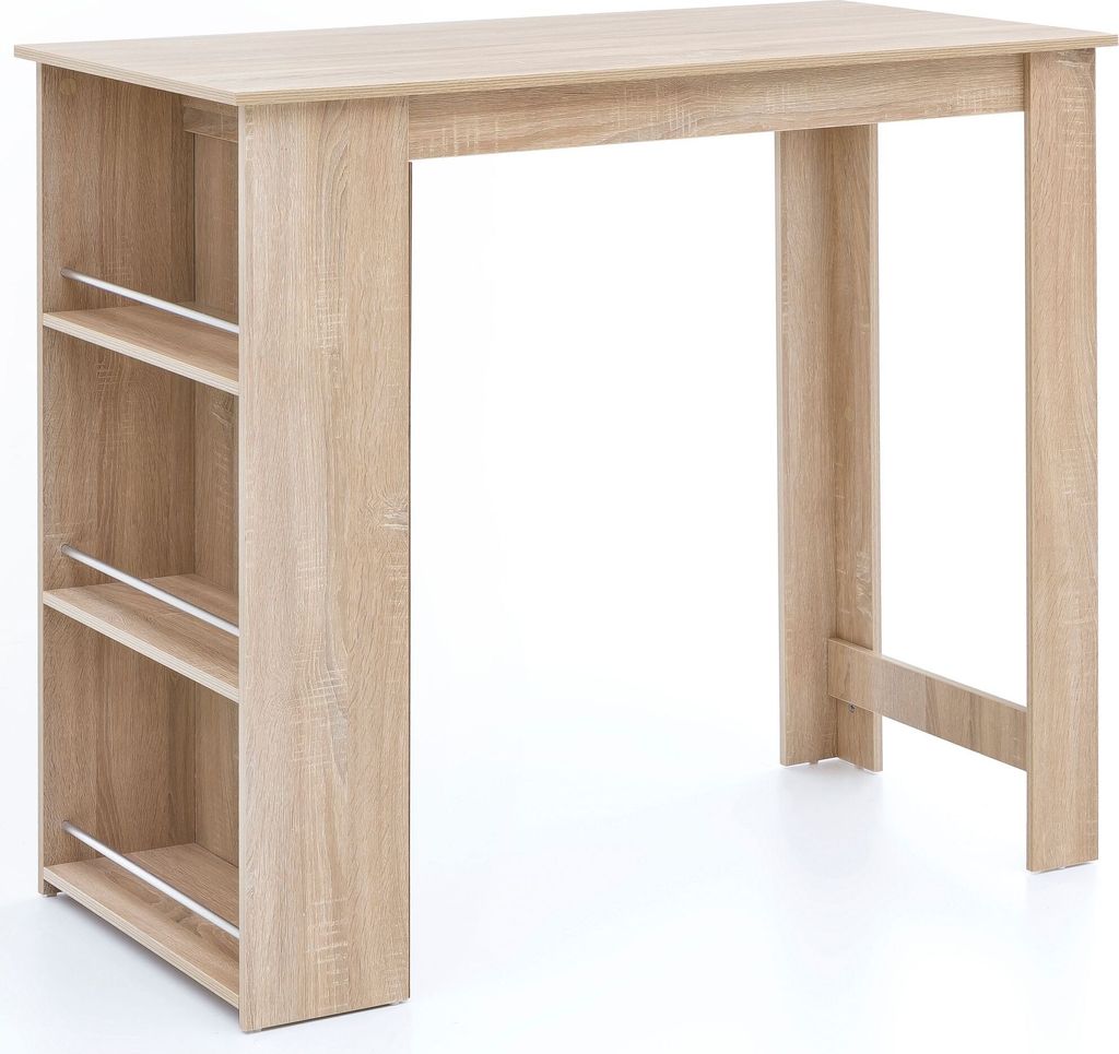tinkaro Bartisch eckig ALCEO Holz-Sonoma Küchenbartisch Braun
