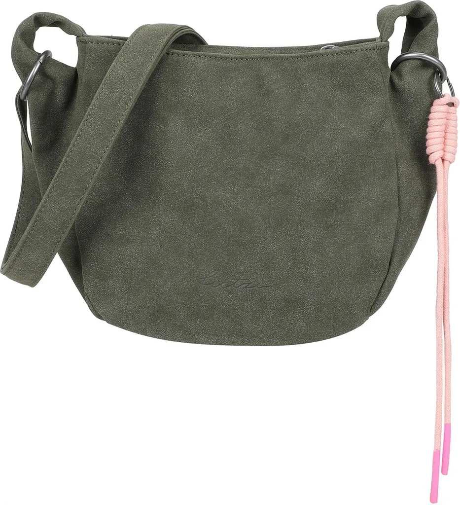 Sac à Main Bandoulière Femme Vert Olive en Suédine Douce Jacky Sue02