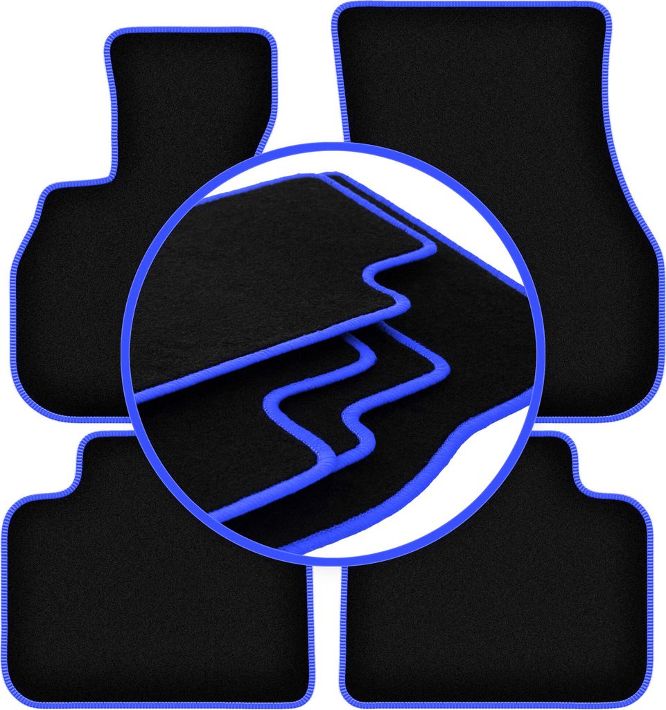 CARLUX-BLUE Auto-Fußmatten für: Mini Countryman F60 Crossover (2017-)