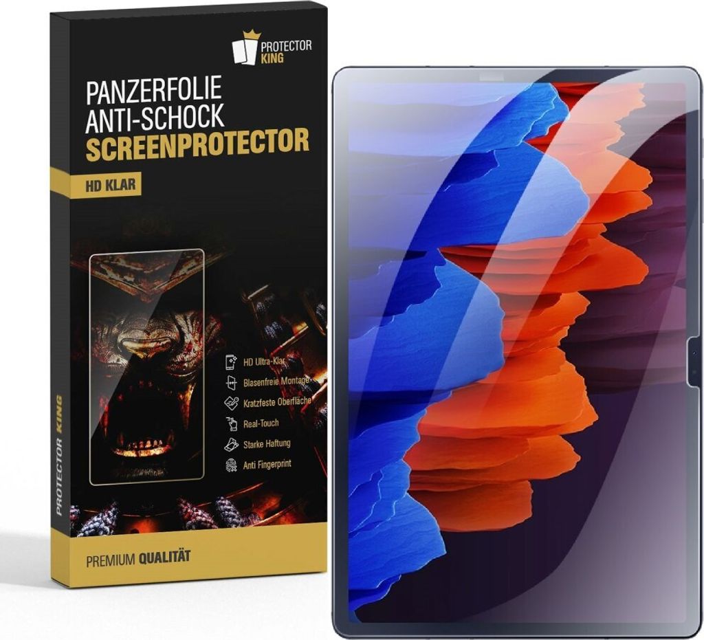 3x Panzerfolie für Samsung Galaxy Tab S8 Plus ANTI-SHOCK Displayschutz Schutzfolie HD KLAR ANTI-SHOCK/ ANTI-KRATZ/ ANTI STOSS/ ANTI BRUCH/ ANTI SP...