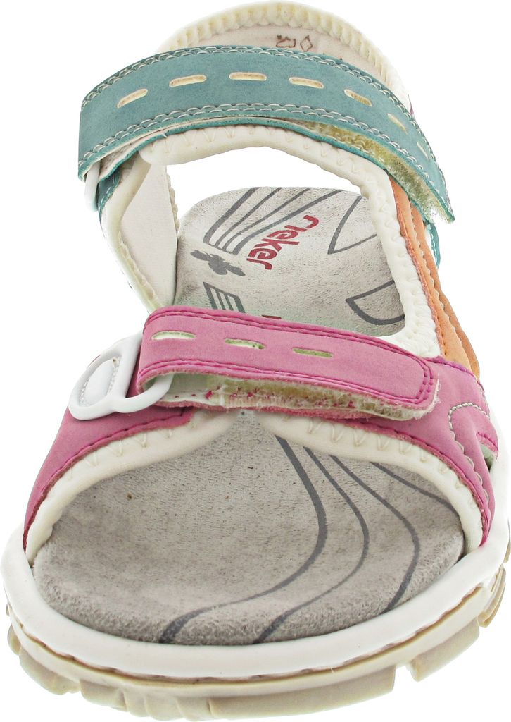Rieker Damen Sandale bunt Trekking Outdoor gepolstert Produktbild 87