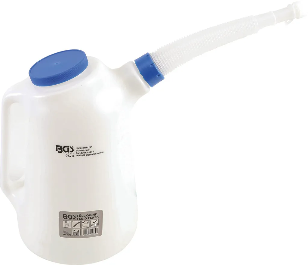 Évitez les Débordements avec ce Pot de Remplissage 8L à Bec Flexible