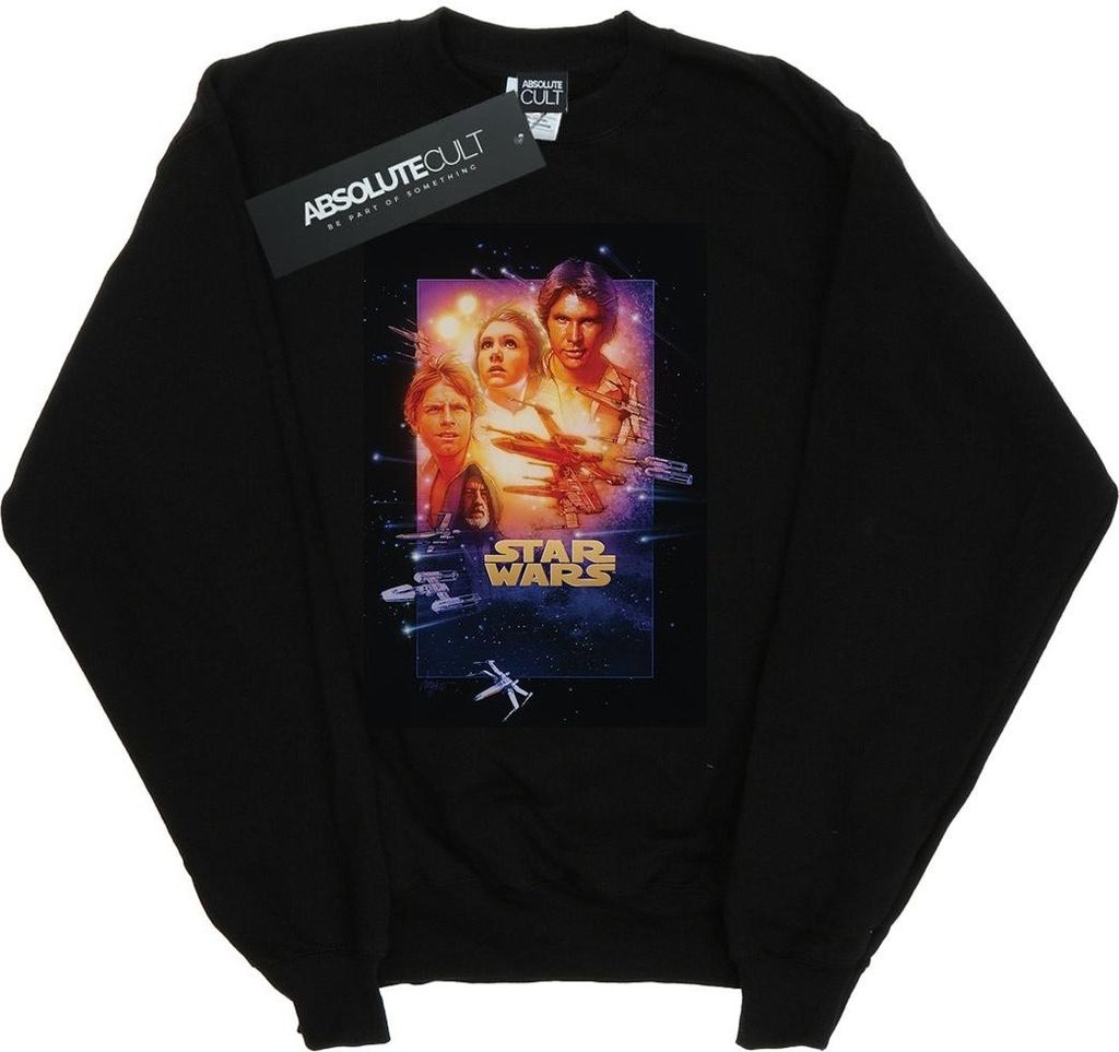 Star Wars - "Episode IV" Sweatshirt für Herren BI45326 (L) (Schwarz)