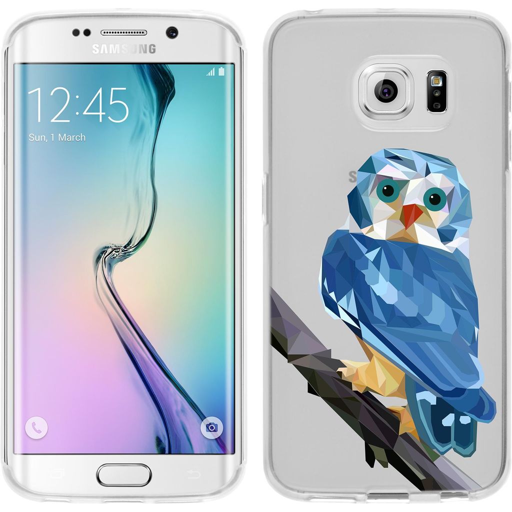PhoneNatic Case kompatibel mit Samsung Galaxy S6 Edge Silikon-Hülle Vektor Tiere M1