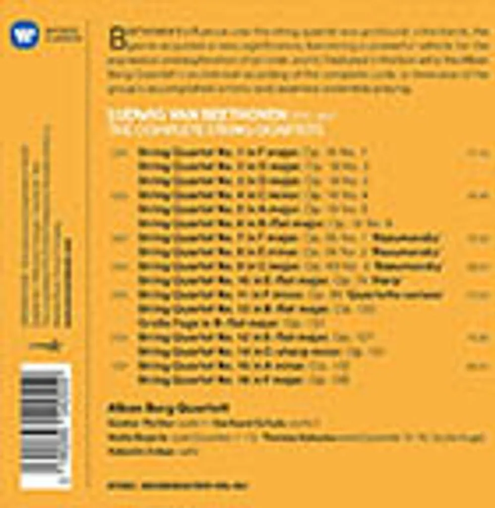 Quatuors à Cordes Beethoven Son Masterisé Anti-Compression CD