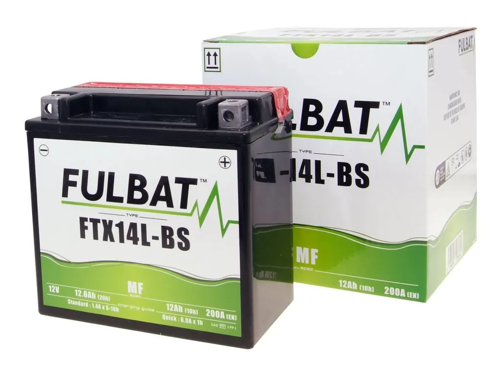 Batteria Moto Fulbat FTX14L-BS AGM 12V 12.6Ah - Ricambio Professionale