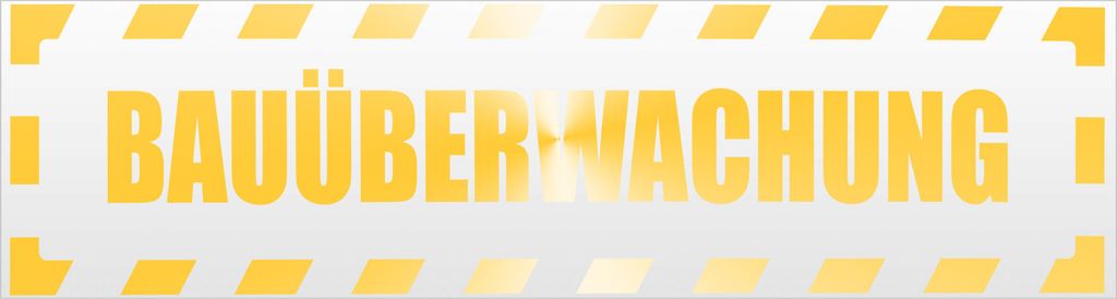 Kiwistar Bauüberwachung gestreift Magnetschild Schild magnetisch - 60cm Gelb - reflektierend - Magnetfolie für Auto PKW Kfz